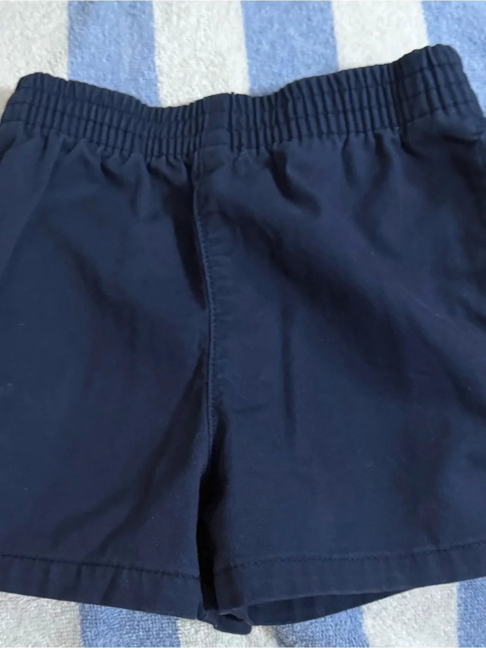 Ralph Lauren Size 12 Months Navy Elastic Waist Pull-On Kids Shorts